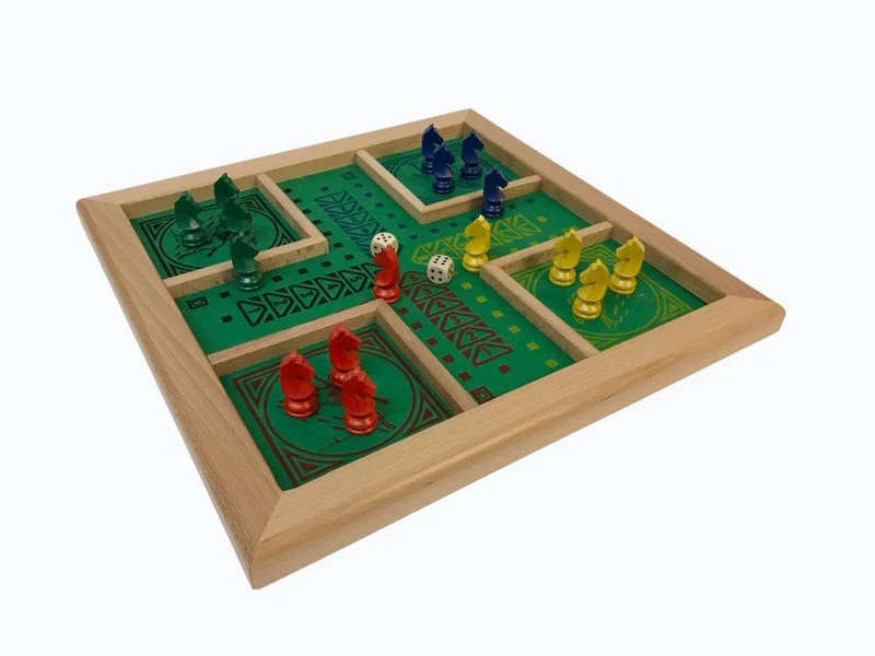 Jeu de petits chevaux avec écuries