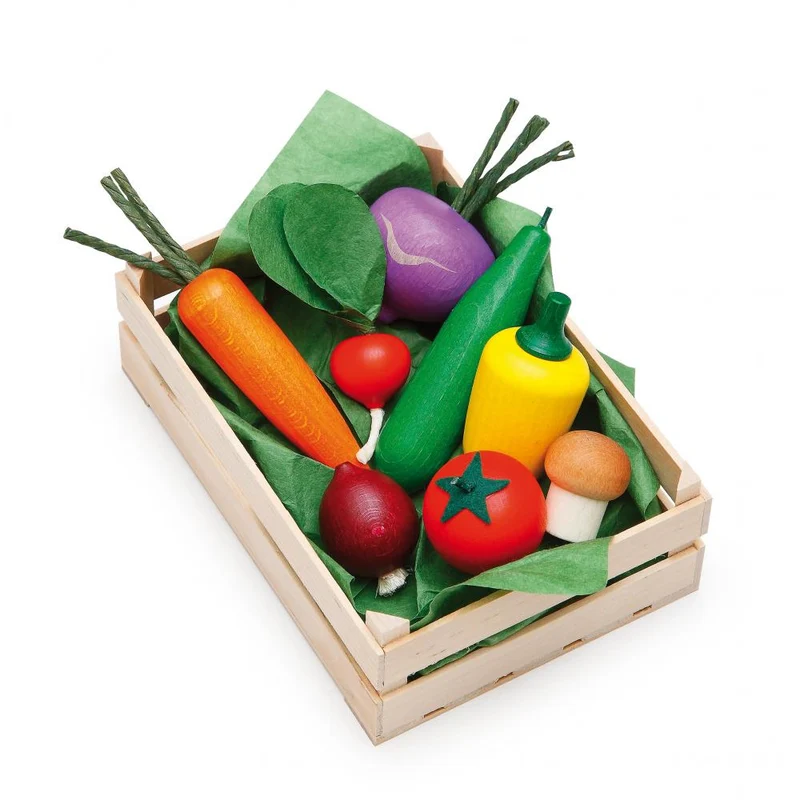 Assortiment légumes en bois pour dinette