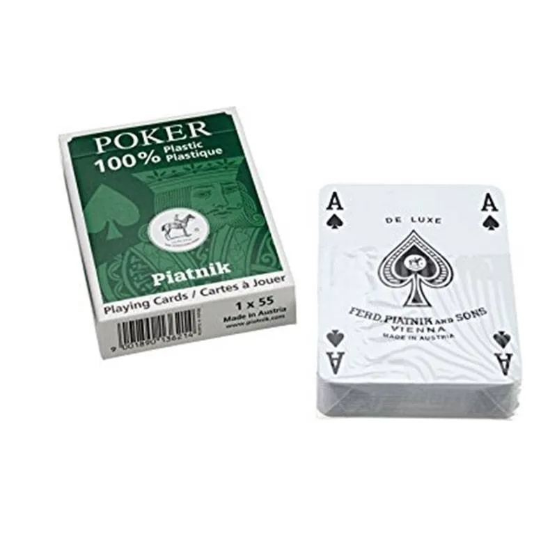 Cartes à jouer Poker - 100% plastique (1 paquet)