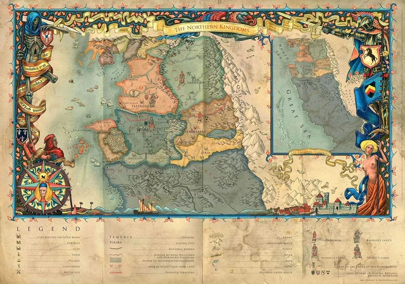 The Witcher The Northern Kingdoms Puzzle 1000 pièces