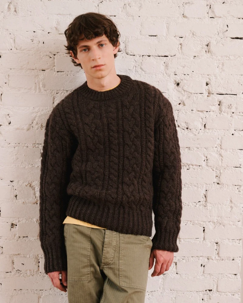 Merci - Pull Marius - Marron Chiné