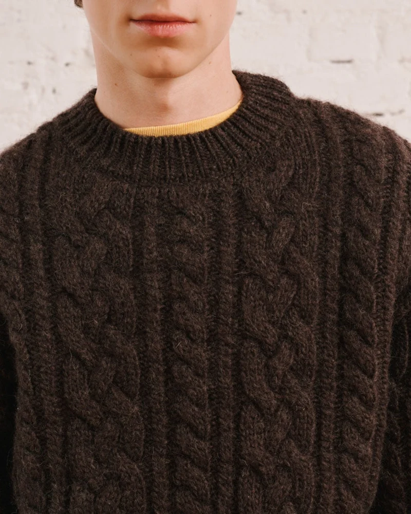 Merci - Pull Marius - Marron Chiné