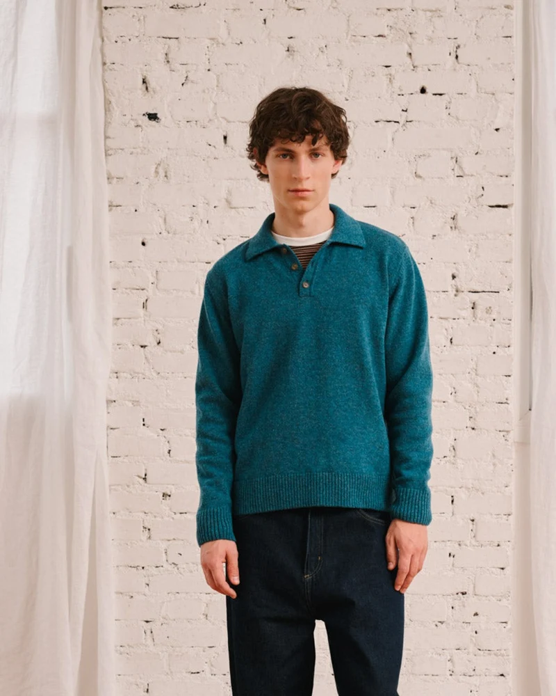 Merci - Pull Gaspard - Bleu