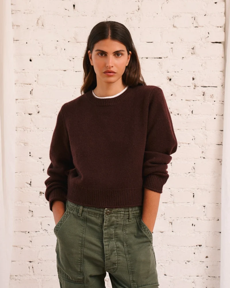 Merci - Pull Charlotte - Marron