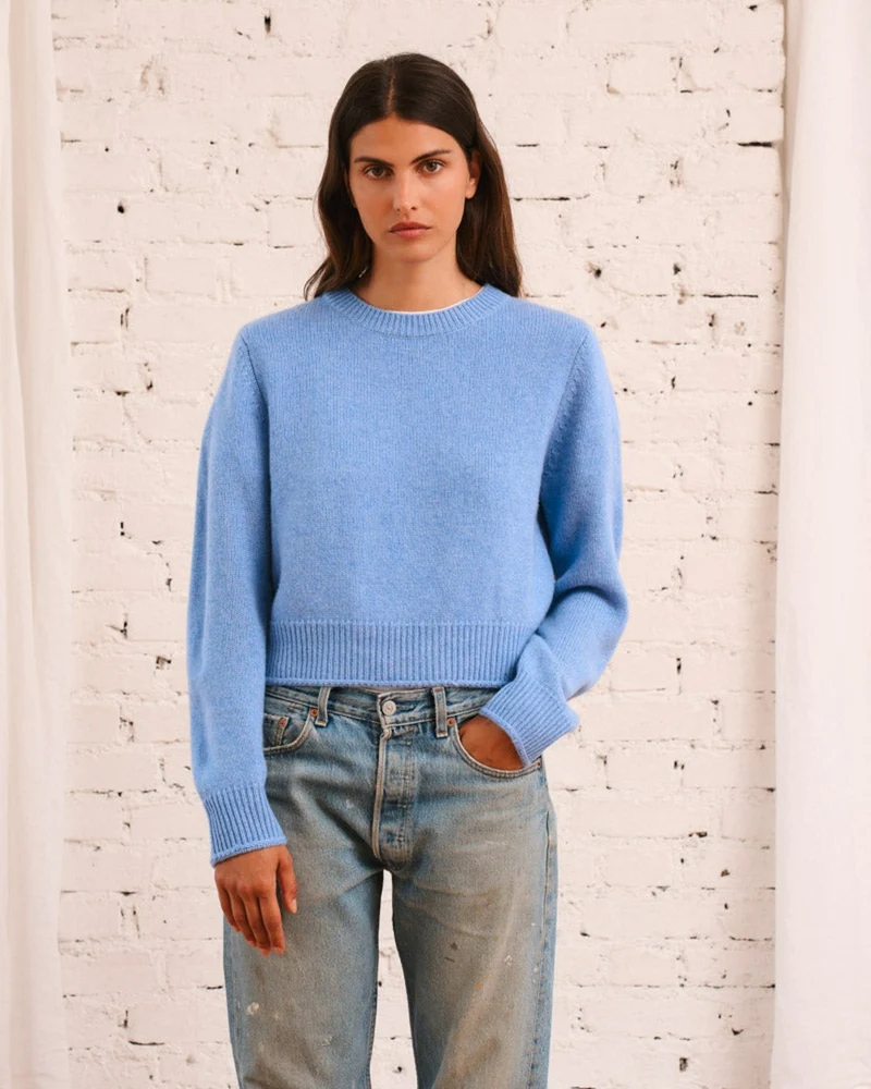 Merci - Pull Charlotte - Bleu Denim