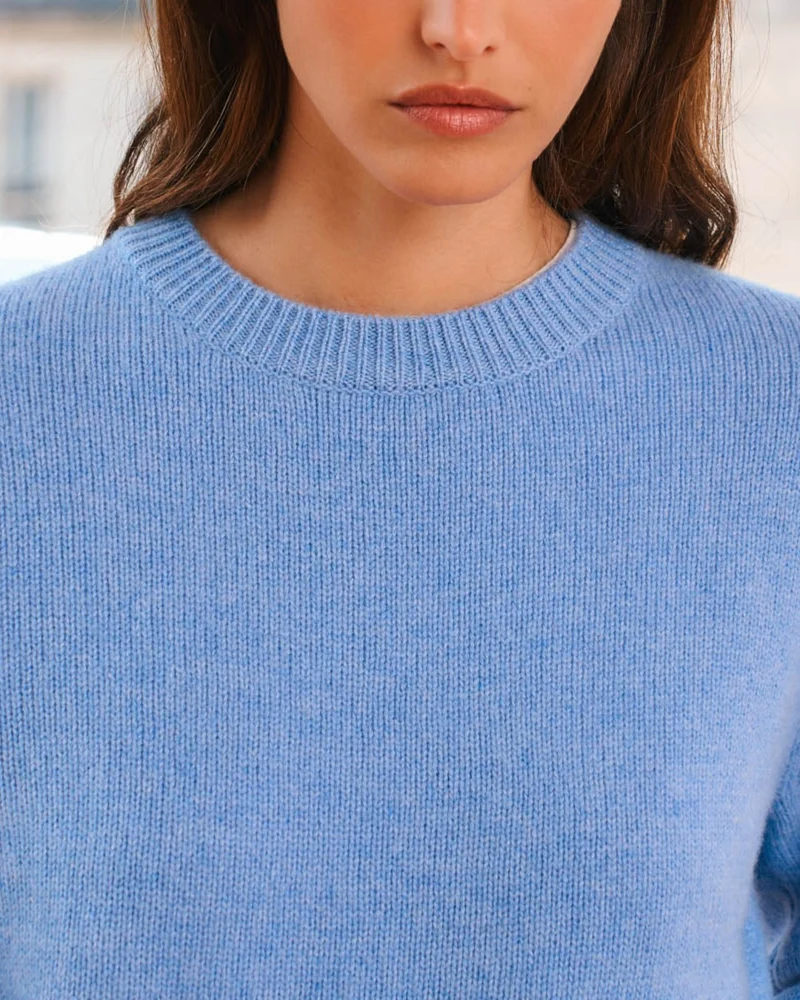 Merci - Pull Charlotte - Bleu Denim
