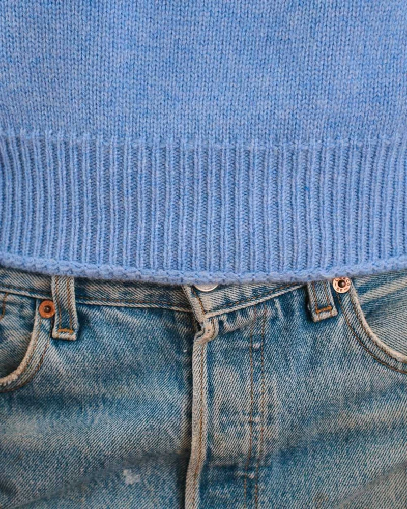 Merci - Pull Charlotte - Bleu Denim