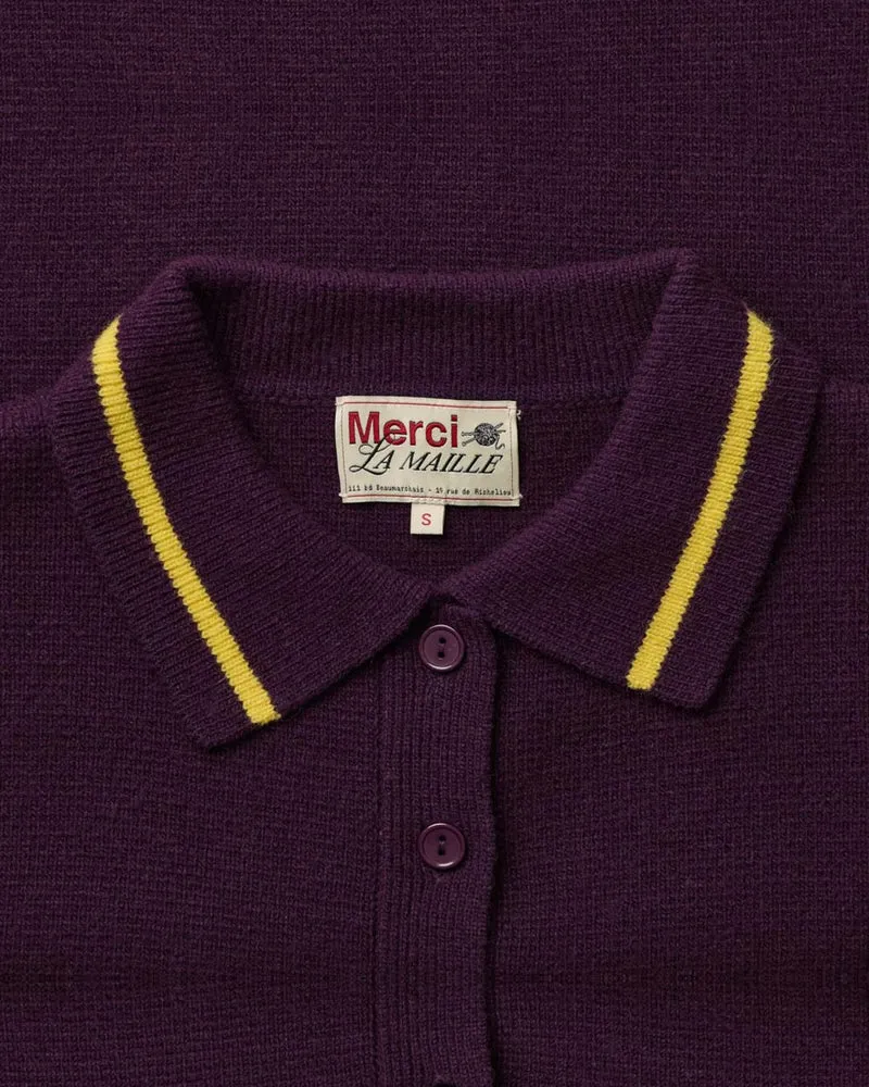 Merci - Pull Giulia - Violet Jaune & Rouge