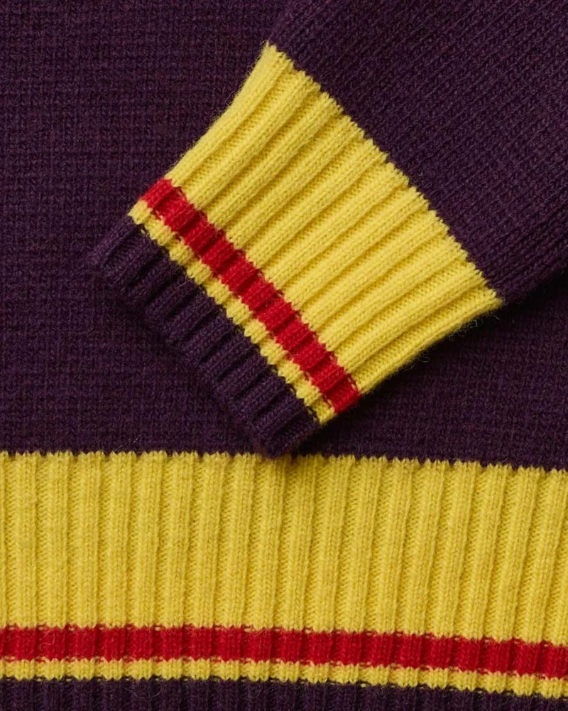 Merci - Pull Giulia - Violet Jaune & Rouge