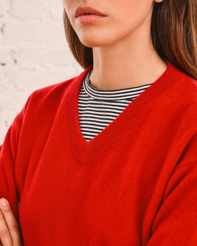Merci - Pull Adele - Rouge