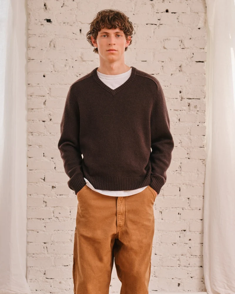 Merci - Pull Oscar - Marron