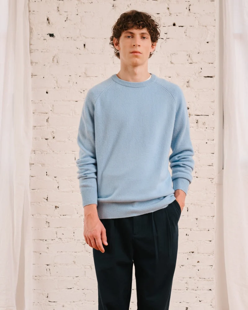 Merci - Pull Claudio - Bleu Ciel
