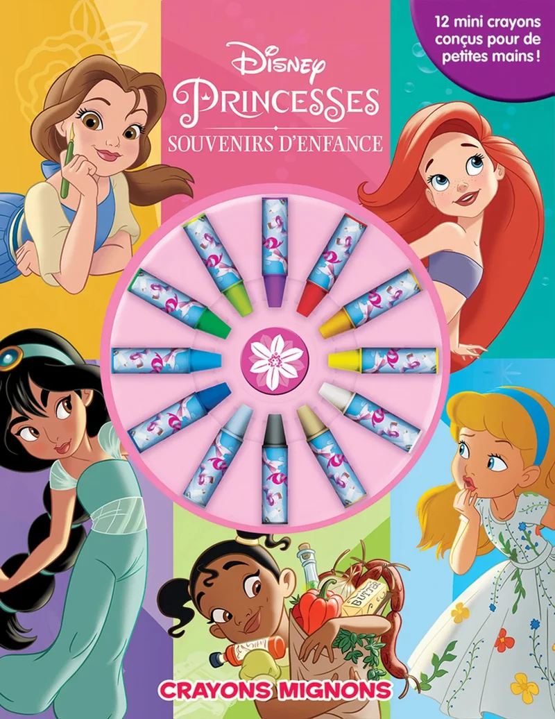 Princesses Souvenirs d'enfance : crayons mignons