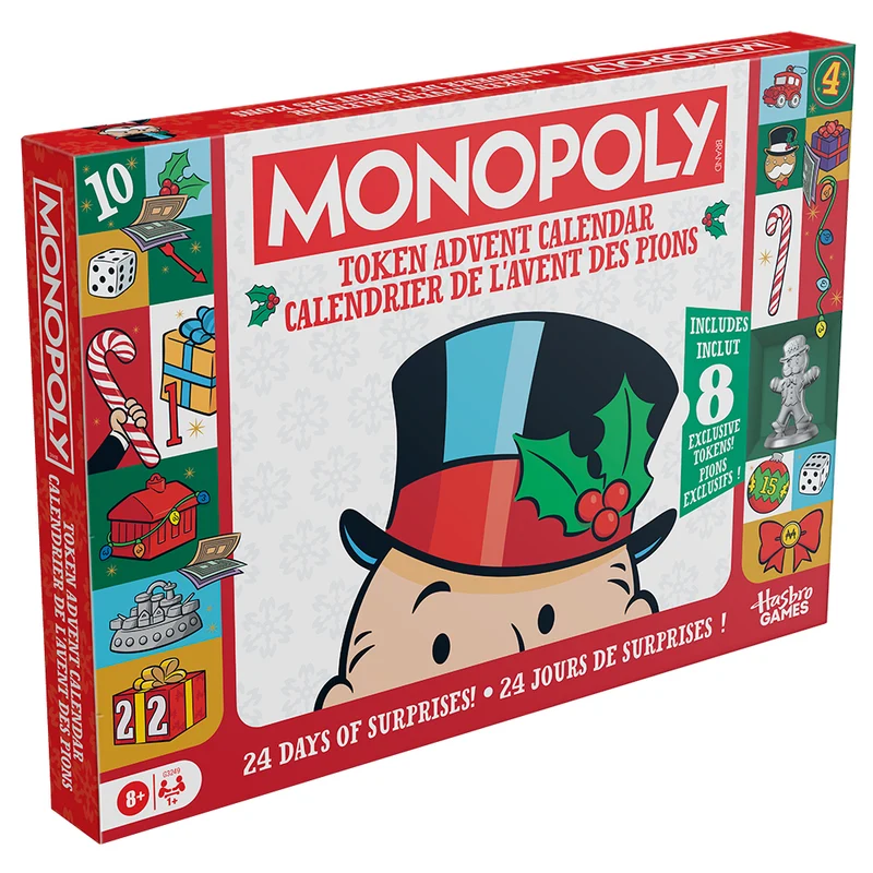 Calendrier de l'Avent jeton Monopoly