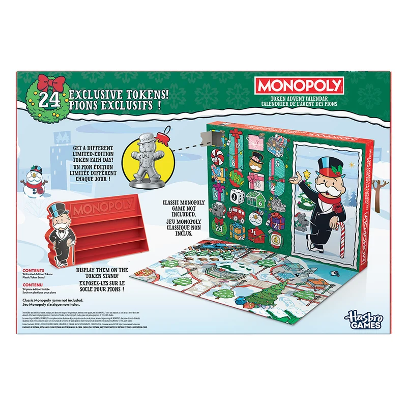 Calendrier de l'Avent jeton Monopoly