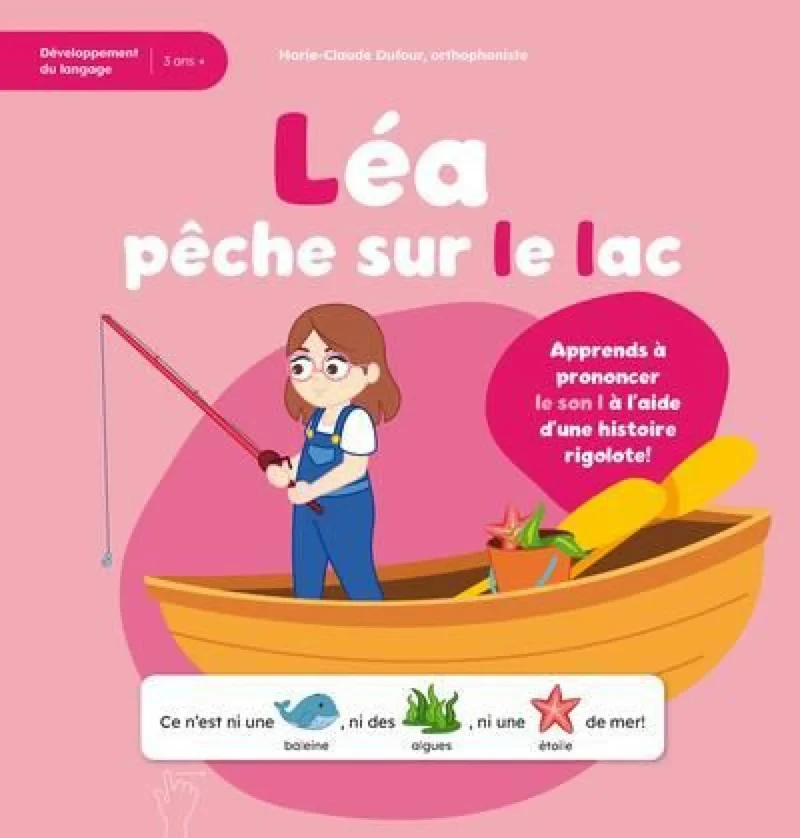 Léa pêche sur le lac