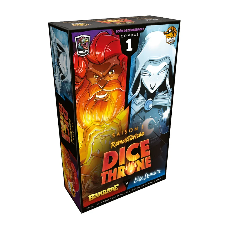 Dice Throne S1 Barbare vs Elfe Lunaire