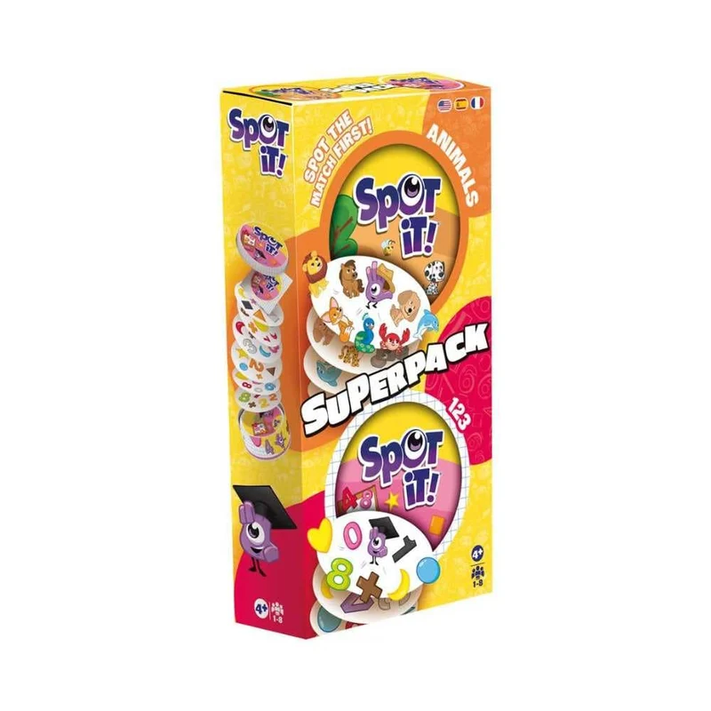 Spot It! - Super Pack : Animaux/1,2,3... (ML)