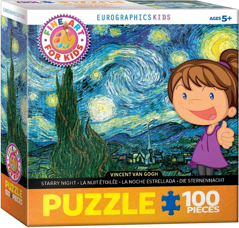 Puzzle Eurographics - 100 p - La nuit étoilée - Vincent Van Gogh