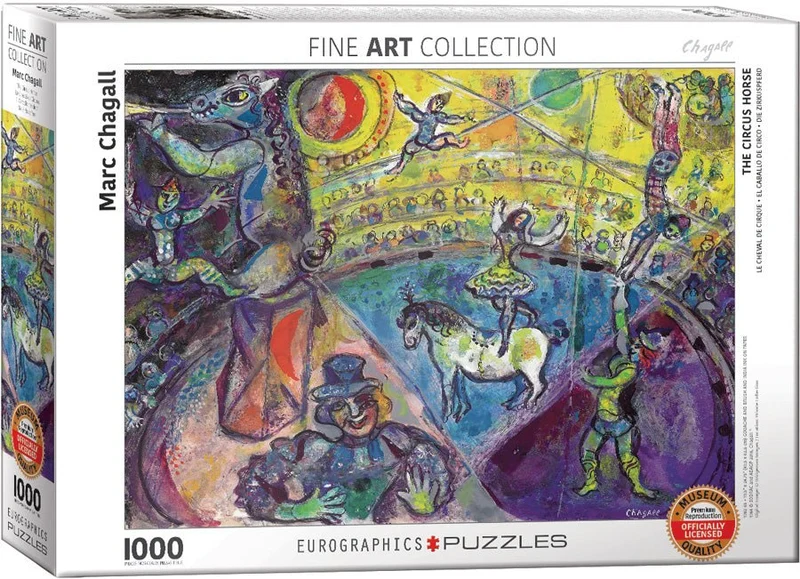 Puzzle Eurographics - 1000 p - Le cheval de cirque - Chagall