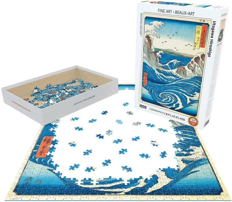 Puzzle Eurographics - 1000 p - Tourbillon de Naruto - Utagawa Hiroshige