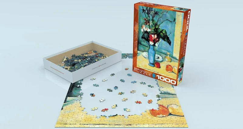Puzzle Eurographics - 1000 p - Le vase bleu - Cézanne