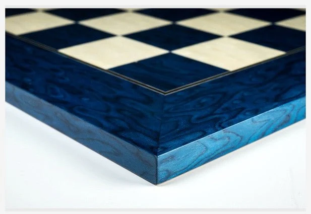 Ensemble jeu d'échecs japonnais - laqué bleu