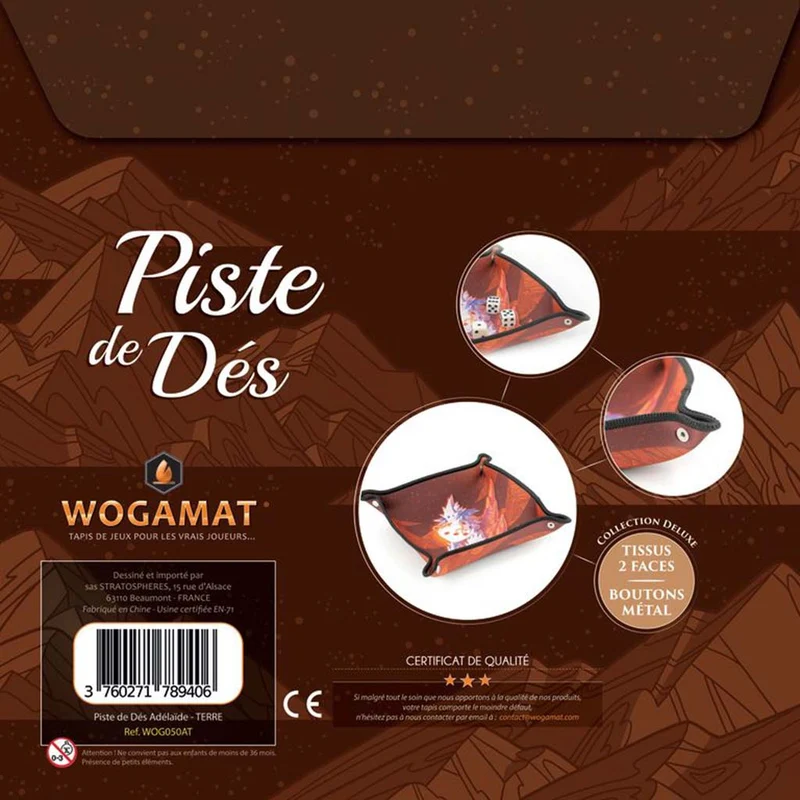 Piste de dés Adélaide - Terre