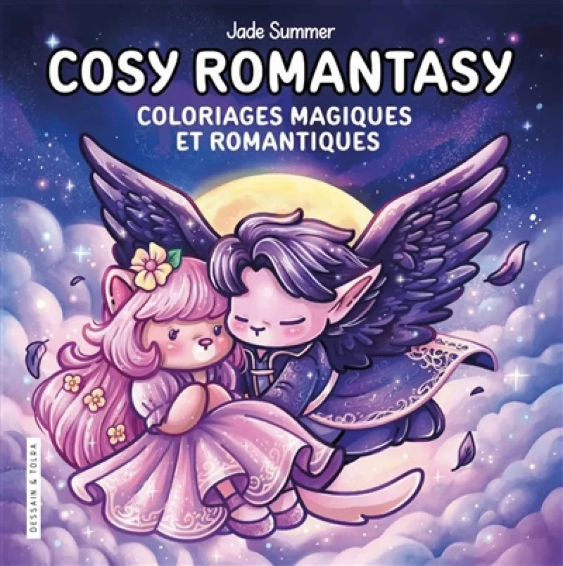 Cosy romantasy: coloriages magiques et romantiques
