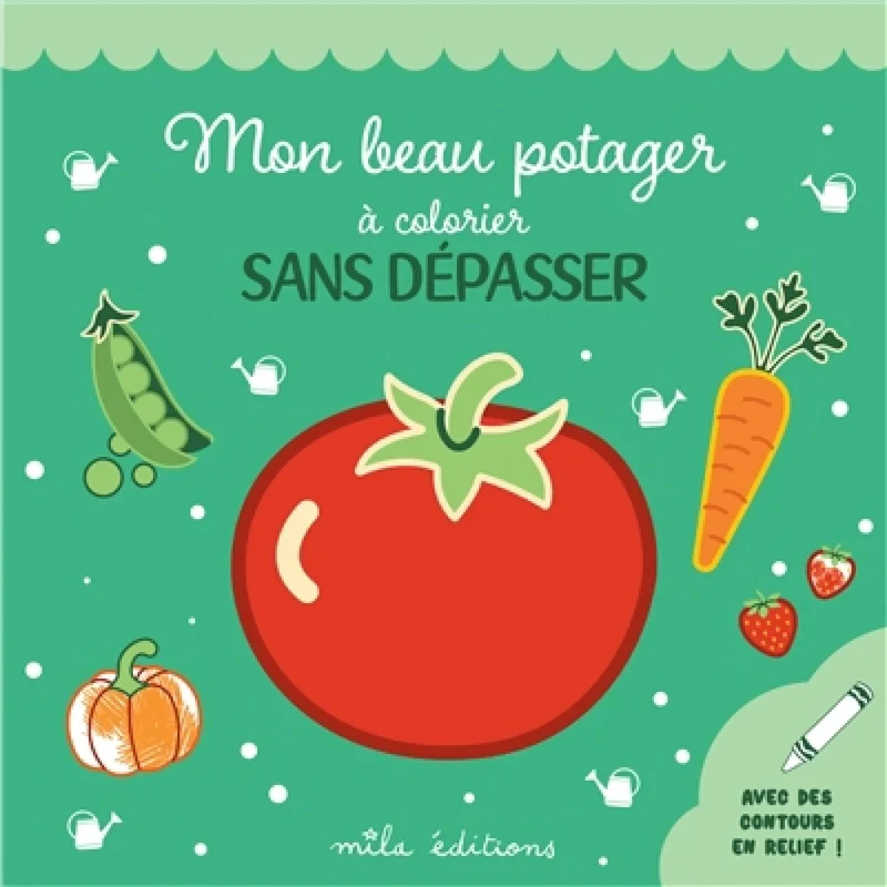Mon beau potager à colorier sans dépasser