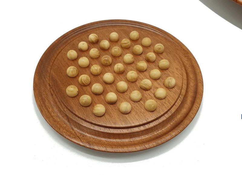 Solitaire Rond - Billes en buis