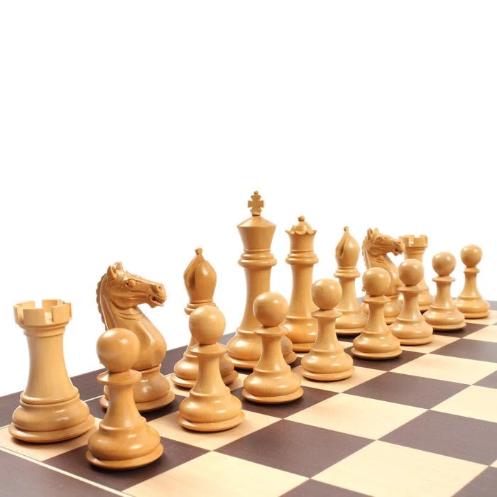 Ensemble jeu d'échecs Tournoi Deluxe en Wengé et Bois de Rose