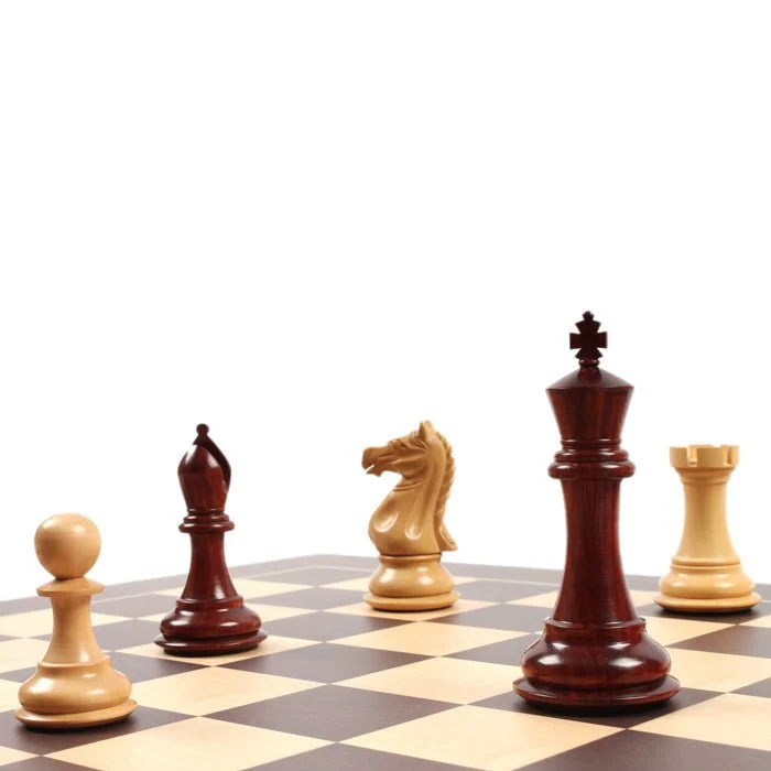 Ensemble jeu d'échecs Tournoi Deluxe en Wengé et Bois de Rose