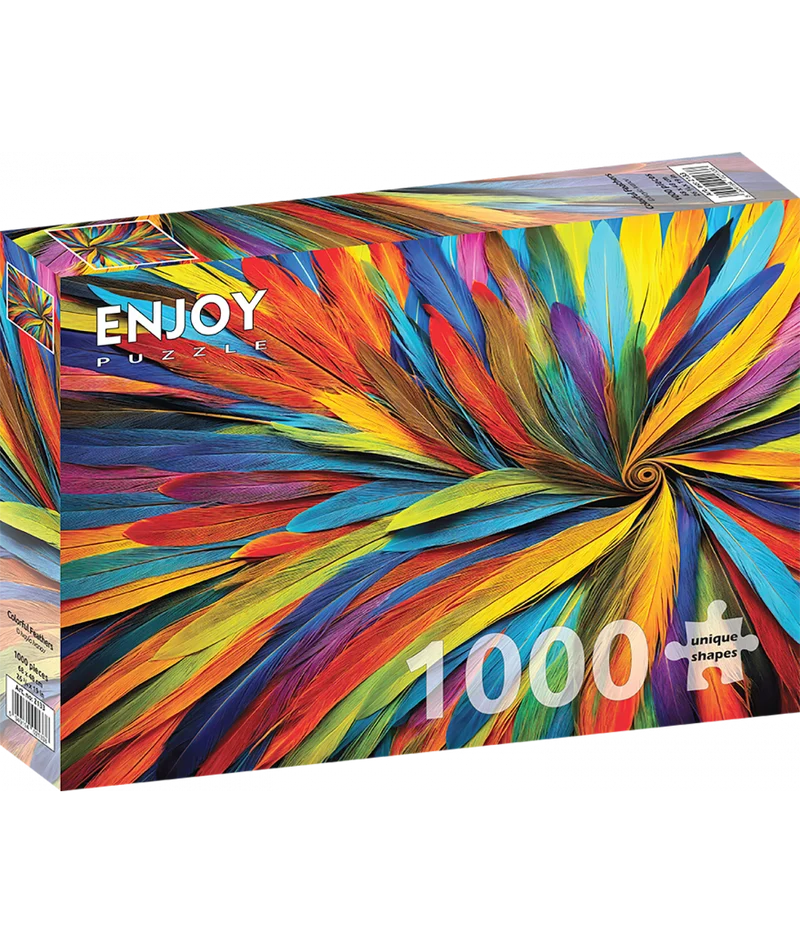 Puzzle 1000 p. - Colorful feathers