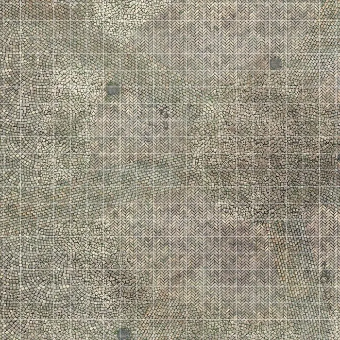 Tapis de jeu quadrillé effaçable pour JDR - Pavés