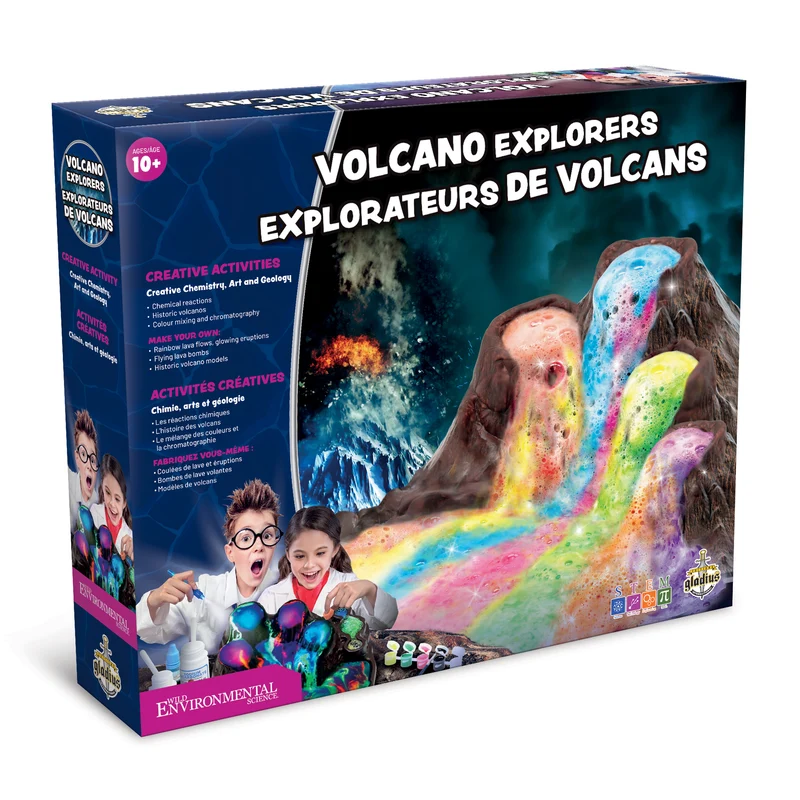 Volcanologue - Éruptions colorées
