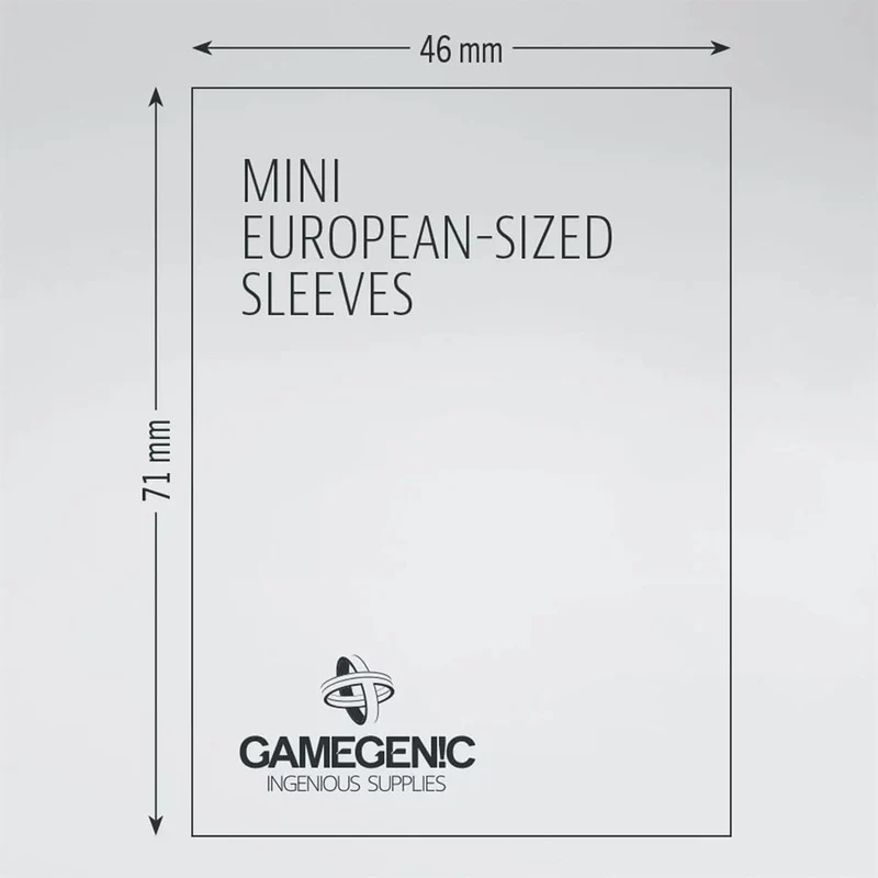 Sleeves: Gamegenic: Matte Mini European-Sized Boardgame Sleeves (50)