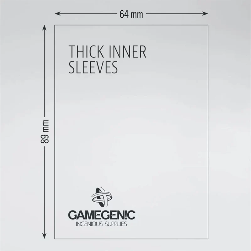 Sleeves: Gamegenic: Thick Inner Sleeves (50)