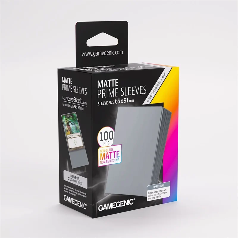 Sleeves: Gamegenic: Matte Prime Sleeves: Dark Grey (100)