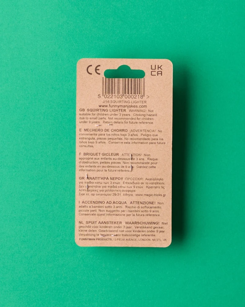 Funnyman - Jeu Briquet Lance Eau