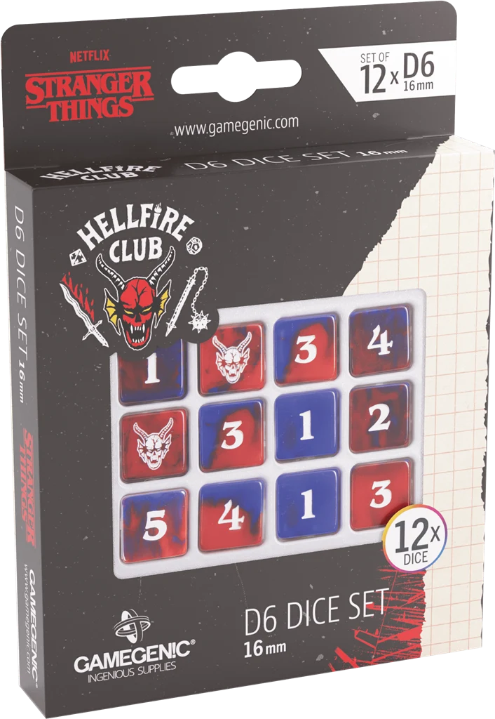 Set de 12 dés - Stranger Things Hellfire Club