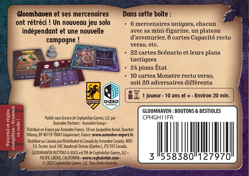 Gloomheaven - Boutons & Bestioles