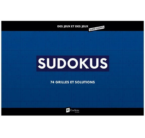 Sudokus super géant : 74 grilles et solutions