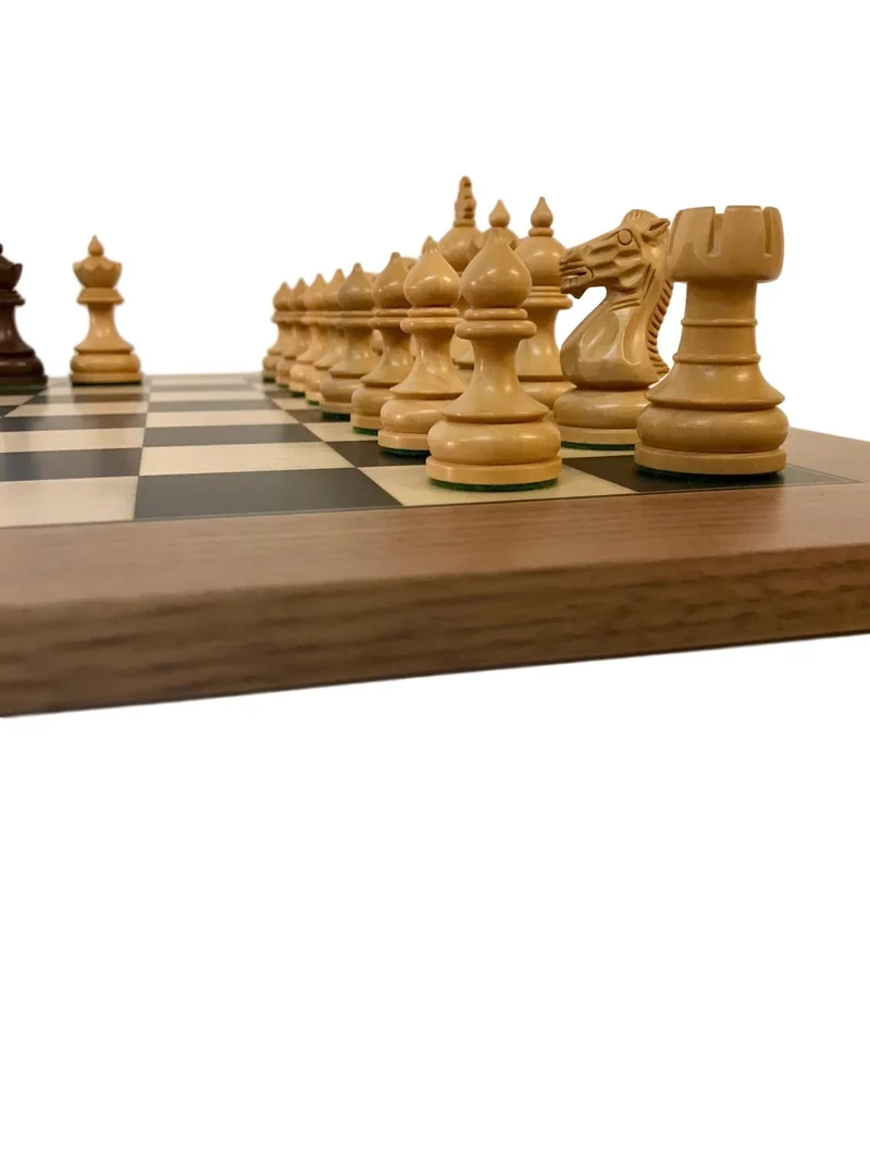 Ensemble jeu d'échecs taj-mahal en buis