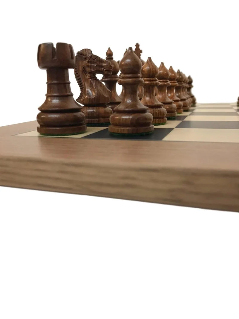 Ensemble jeu d'échecs taj-mahal en buis