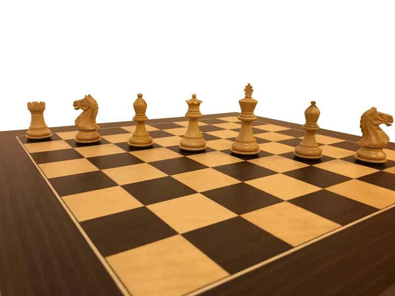 Ensemble jeu d'échecs Suprême en macassar et sycomore - Pièces Palissandre et Buis