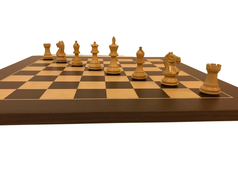 Ensemble jeu d'échecs Suprême en macassar et sycomore - Pièces Palissandre et Buis