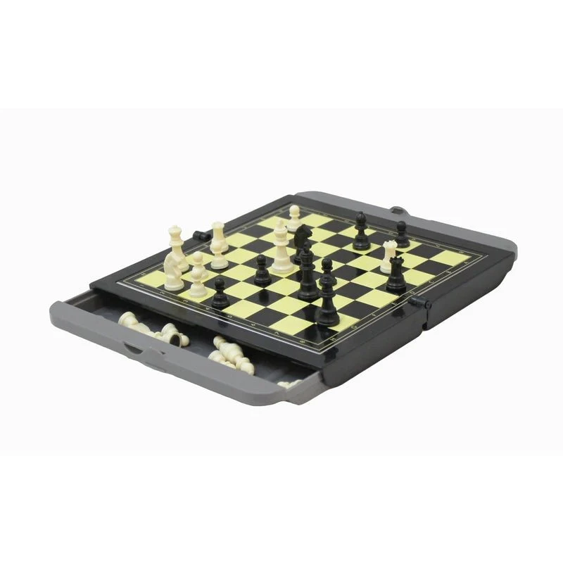 Ensemble jeu d'échecs de voyage en plastique - magnétique