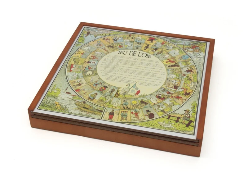 Coffret Multijeux 5 jeux (Échecs / Dames / Oie / Petits chevaux / Backgammon)