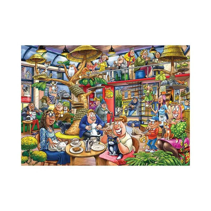 Wasgij Mystery 28 - Folie féline | Feline Frenzy (1000 pcs)